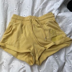 Yellow summer shorts